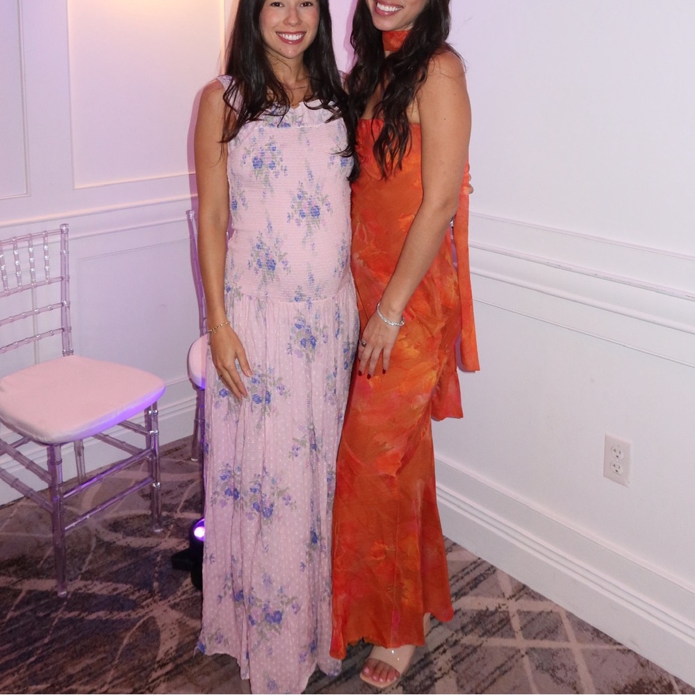 Peppermayo Orange Floral Strapless Maxi Dress - Picture 8 of 10